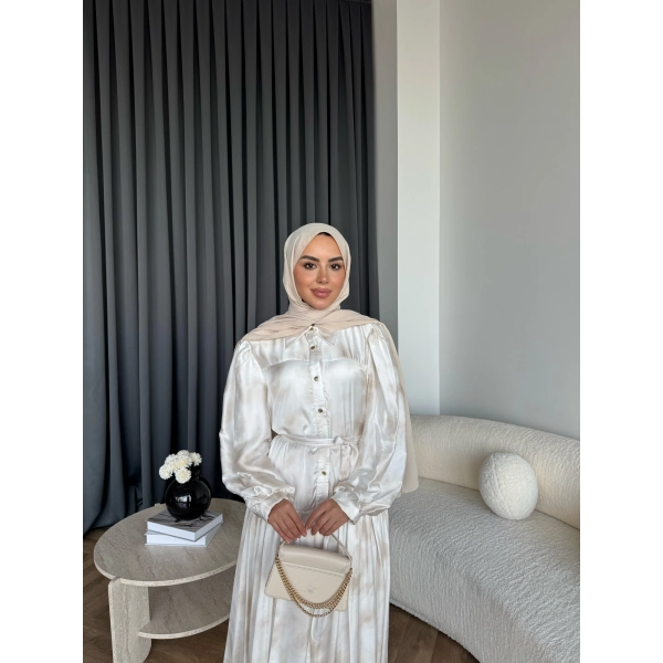 Ng - Laura Saten Elbise - Bej