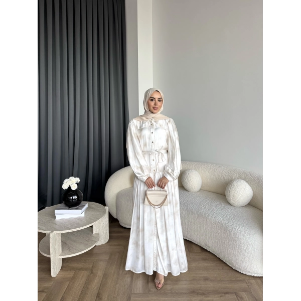 Ng - Laura Saten Elbise - Bej