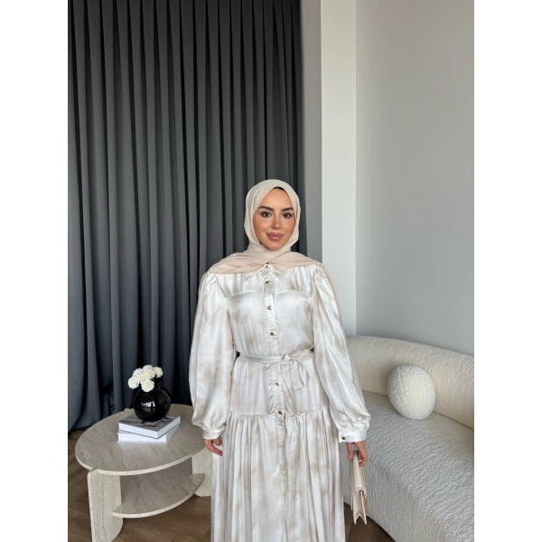 Ng - Laura Saten Elbise - Bej