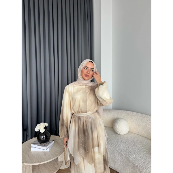 Ng - Milles Elbise - Bej