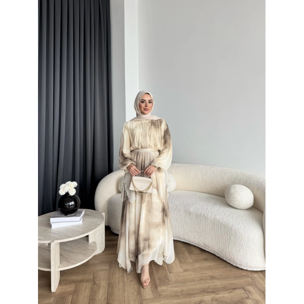 Ng - Milles Elbise - Bej
