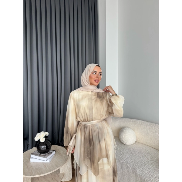 Ng - Milles Elbise - Bej