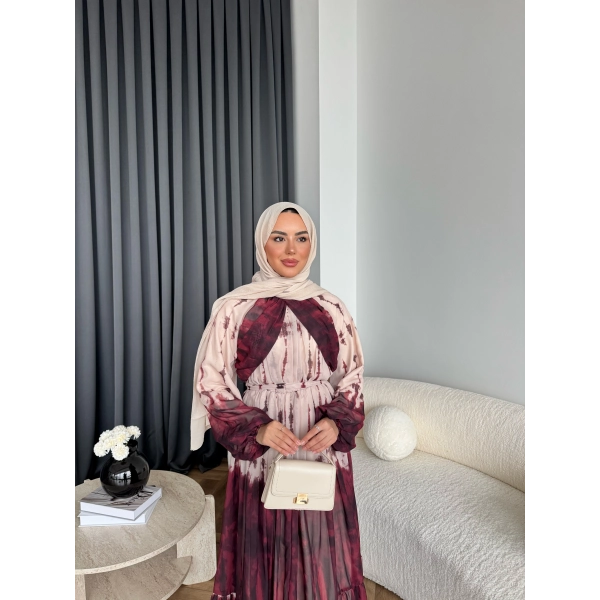 Ng - Rose Elbise - Bordo