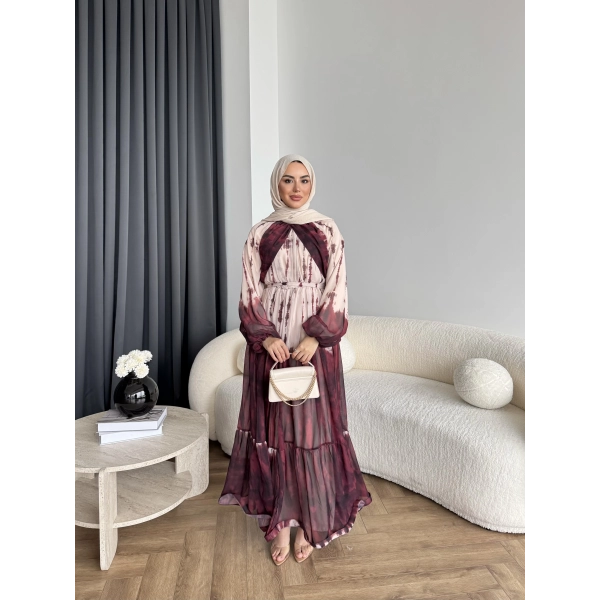 Ng - Rose Elbise - Bordo