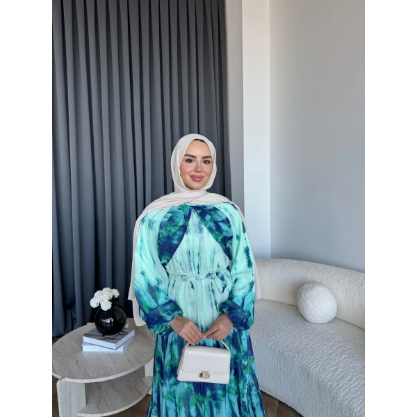 Ng - Rose Elbise - Turkuaz