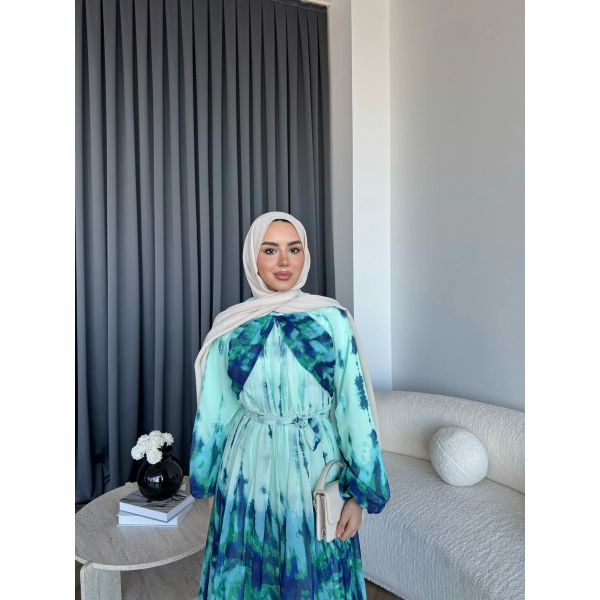 Ng - Rose Elbise - Turkuaz