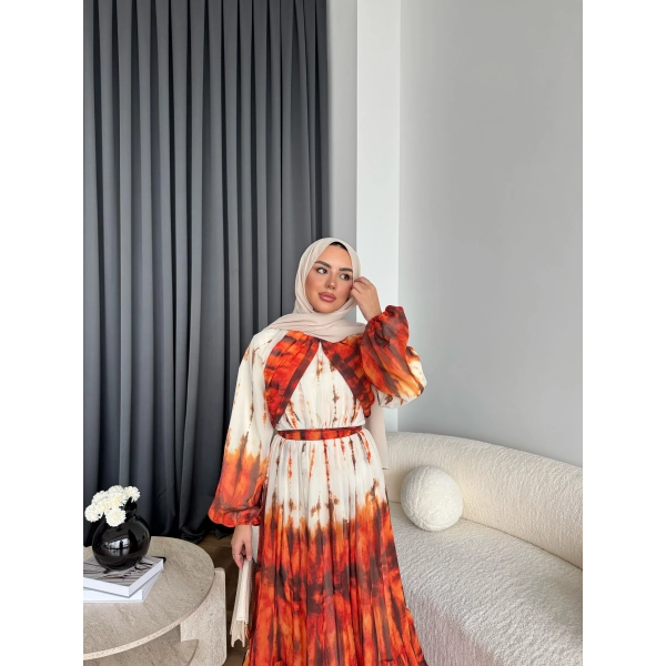 Ng - Rose Elbise - Turuncu