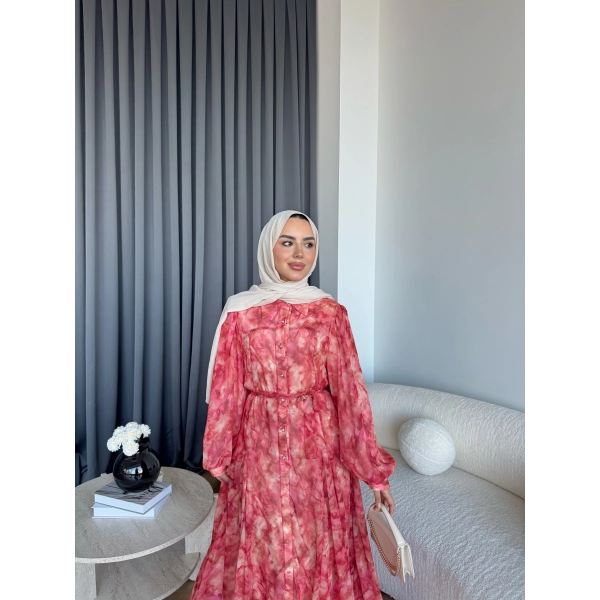 Ng - Smoke Elbise - Pembe