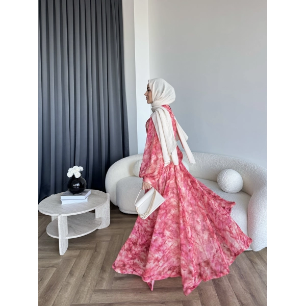 Ng - Smoke Elbise - Pembe