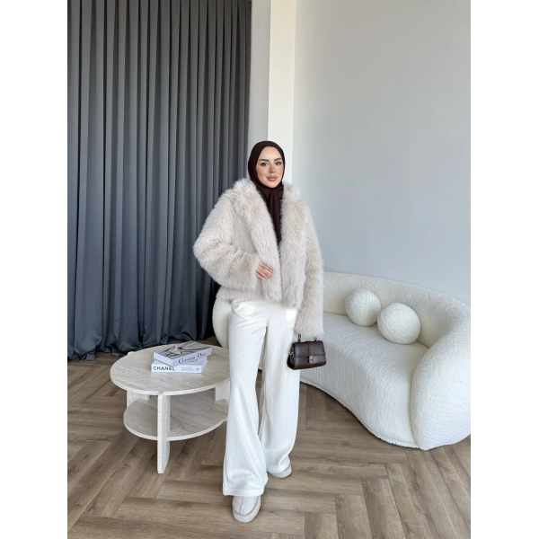 Olesa Kürk Mont - Bej
