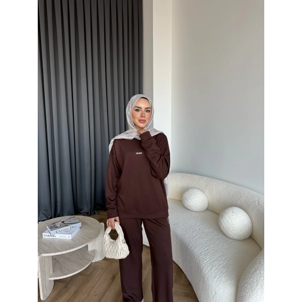 Oysh Eşofman Takım - Acı Kahve