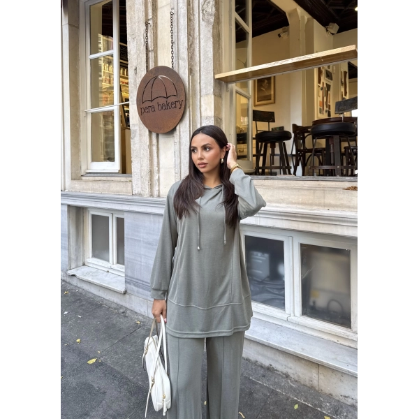 Pamira Kapşonlu Oysh Takım - Yeşil