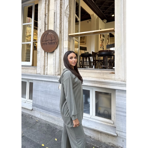 Pamira Kapşonlu Oysh Takım - Yeşil