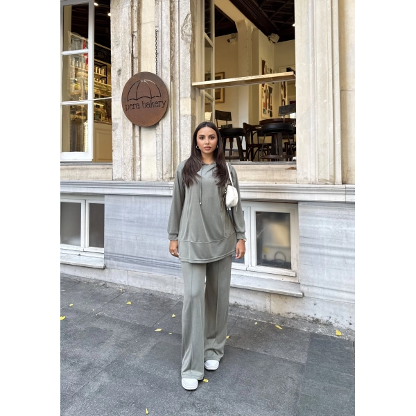 Pamira Kapşonlu Oysh Takım - Yeşil