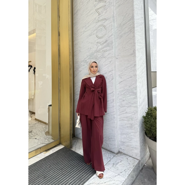 Pearly Takım - Bordo