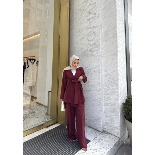 Pearly Takım - Bordo