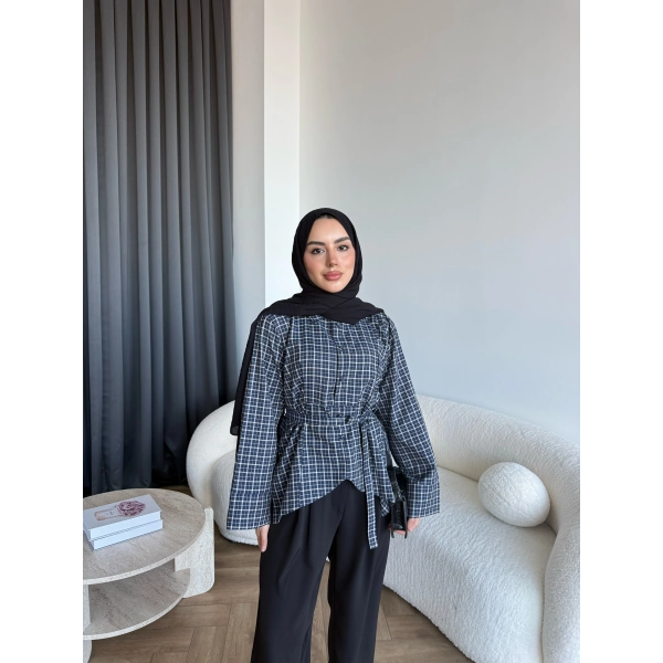 Pln-1 Asimetrik Gömlek