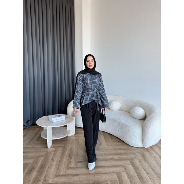 Pln-1 Asimetrik Gömlek