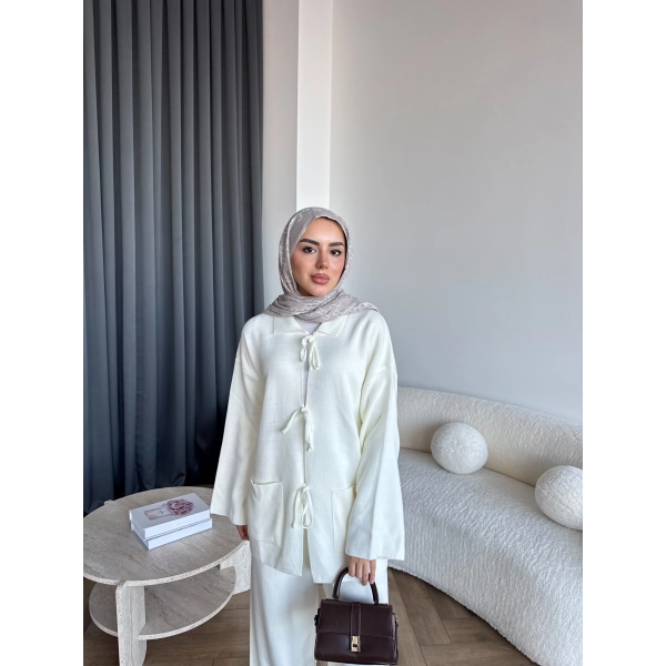 Ronas Triko Takım - Beyaz