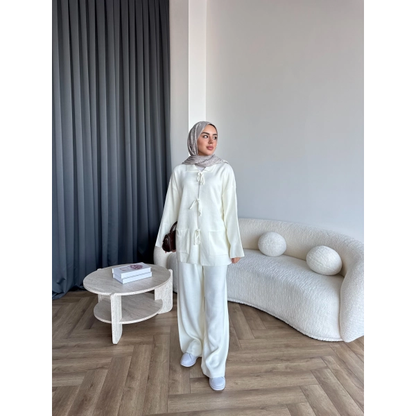 Ronas Triko Takım - Beyaz