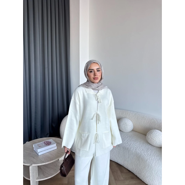 Ronas Triko Takım - Beyaz