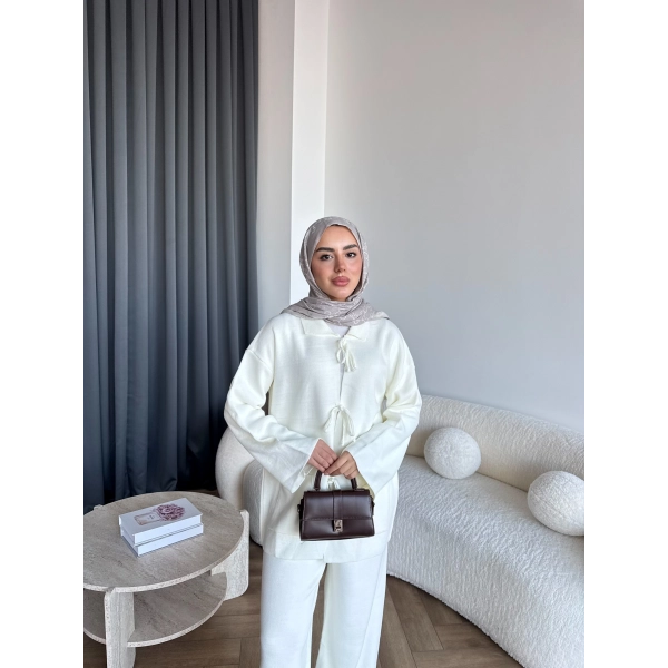 Ronas Triko Takım - Beyaz