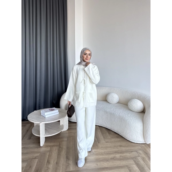 Ronas Triko Takım - Beyaz