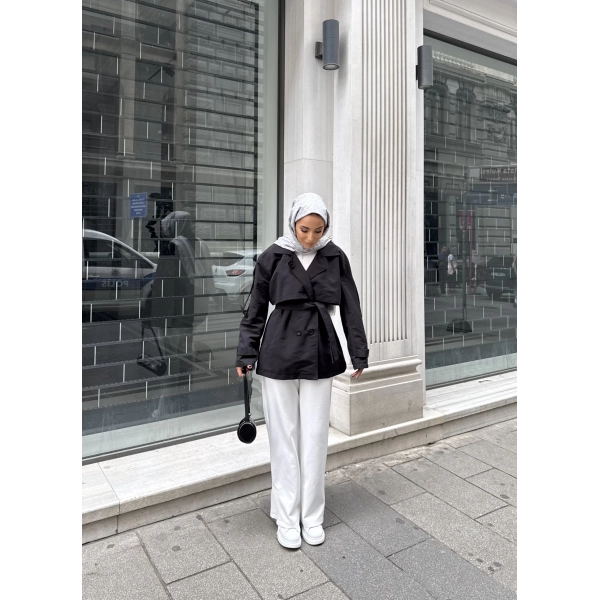 Rosella Trençkot - Siyah