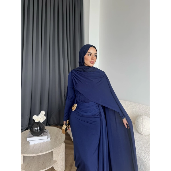 Sandy Arabic Elbise - Lacivert