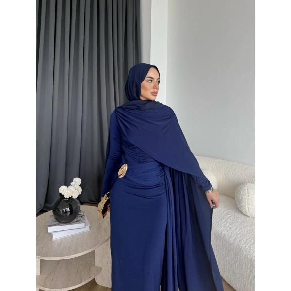 Sandy Arabic Elbise - Lacivert