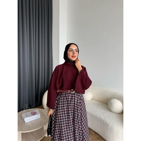 Sany Balon Kol Kazak - Bordo