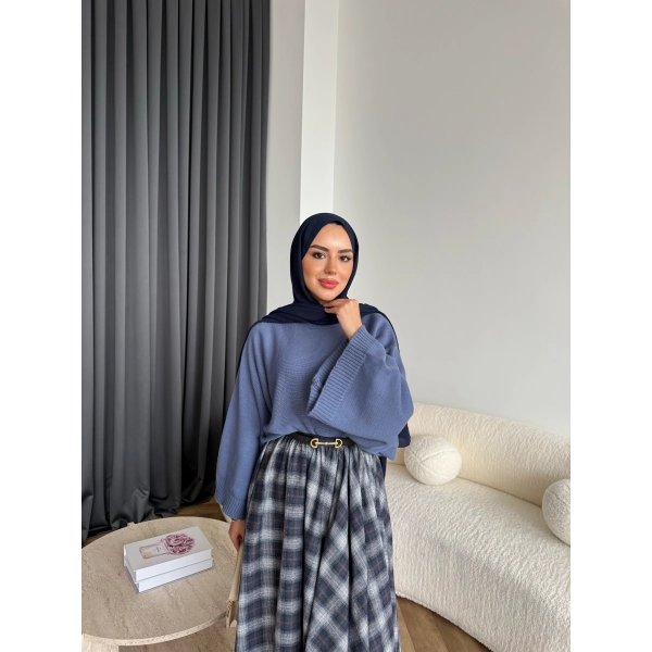 Sany Balon Kol Kazak - Indıgo