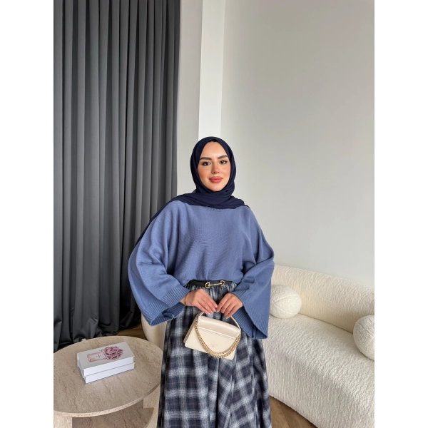 Sany Balon Kol Kazak - Indıgo