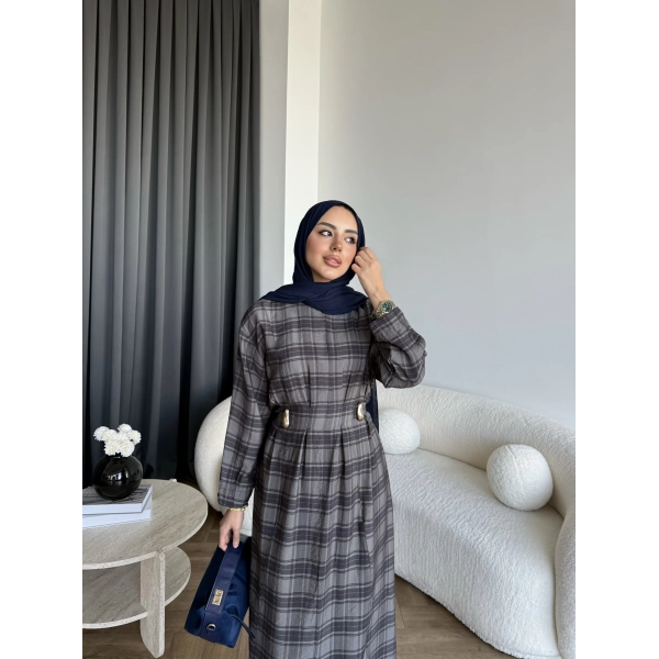 Tb - Wespa Kareli Elbise - Gri