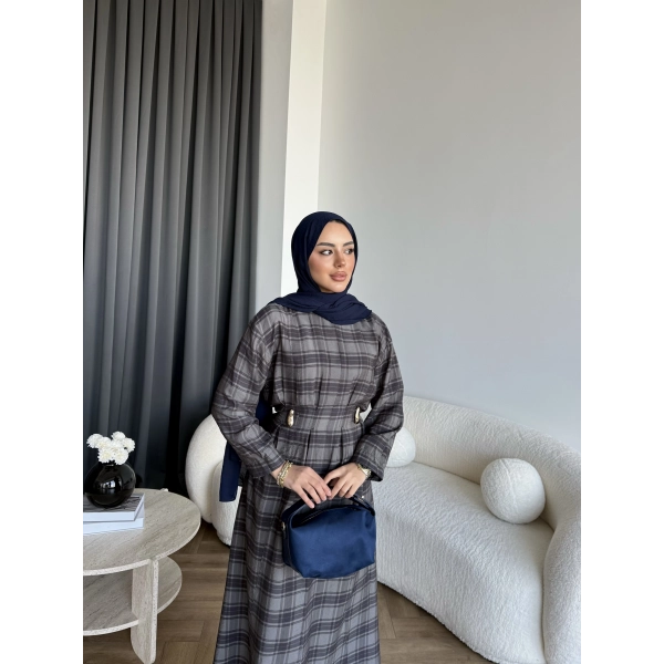 Tb - Wespa Kareli Elbise - Gri