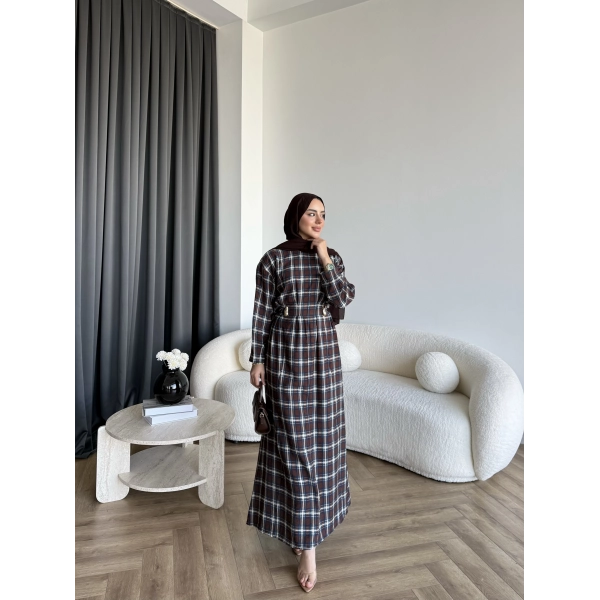 Tb - Wespa Kareli Elbise - Kahve