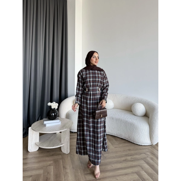 Tb - Wespa Kareli Elbise - Kahve