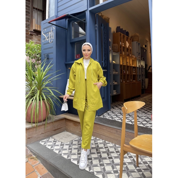 Ura Krep Takım - Yağ Yeşili