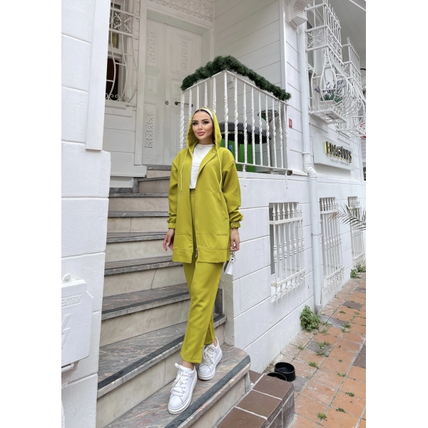 Ura Krep Takım - Yağ Yeşili