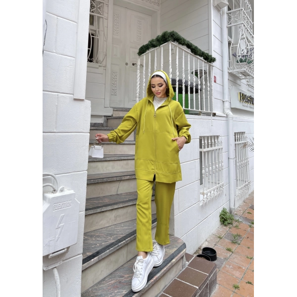 Ura Krep Takım - Yağ Yeşili