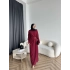 Sılan Yan Detaylı Elbise - Bordo