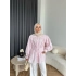 Hen - Mihra Bel Detaylı Gömlek - Pembe - ÖN SİPARİŞ