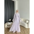 Fuş - Navyl Modal Elbise - Lila - BAYRAMDAN SONRA 15 -20 GÜN İÇİNDE GELİCEKTİR