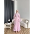 Fuş - Navyl Modal Elbise - Pembe