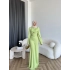Sue Tasarım Elbise - Yağ Yeşili