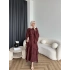 Tb - Gezce Kat Kat Etekli Takım - Bordo