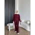Btç-Suyn Şerit Detay 3 İplik Takım - Bordo