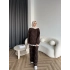 Hps-Muadil Taşlı Eşofman Takım - Kahve