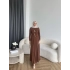 Hr - Desan Sandy Elbise - Kahve ÖN SİPARİŞ