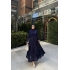 Kırışık Etek - Lacivert